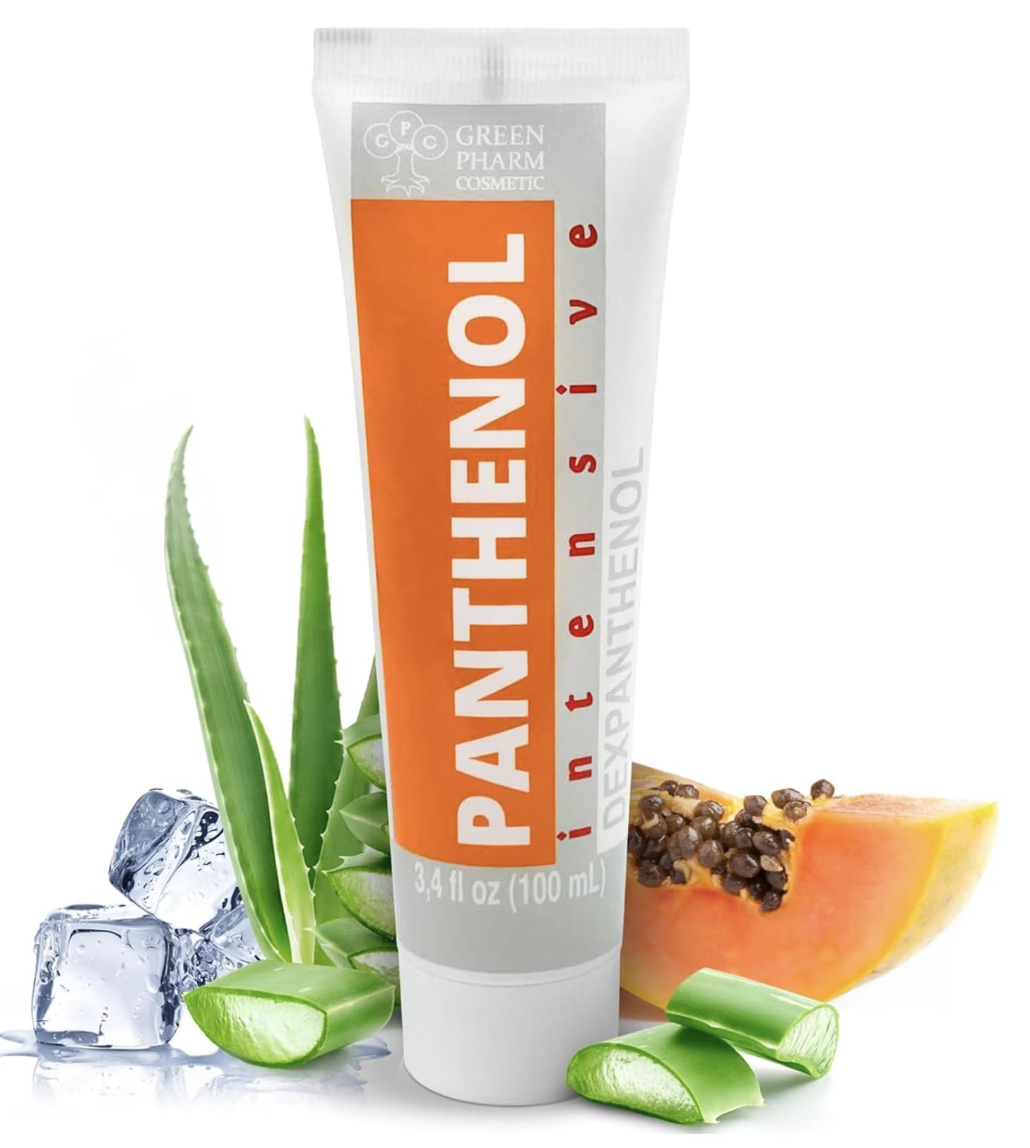 9% Intensive Panthenol Cream 3.4 Oz/ 100 Ml with Aloe Vera & Hyaluronic Acid | Deep Moisturizing, After Sun & Tattoo Care, Hair Transplant for All