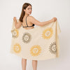 OZDESIGN Handmade Turkish Peshtemal Towel ? 100% Cotton, Stone Printed, Lightweight, Quick Dry Bath, Beach and Spa Towel, 95x175 cm, Soft and