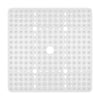 Reetual XL Shower Mat Non Slip - 27x27 Bath Mat for Shower Stall or Large Bathtub Mat with 240 Powerful Suction Cups and Drain Holes. Black Shower