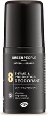 Green People For Men No. 8 Thyme and Prebiotics Deodorant - Vegan, Organic & Cruelty Free, 75ml