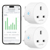 Smart Wifi Plug EIGHTREE, Alexa Wifi Plugs, Smart Plugs that Work with Alexa, Google Home and SmartThings, WIFI Smart Sockets with Remote Control and