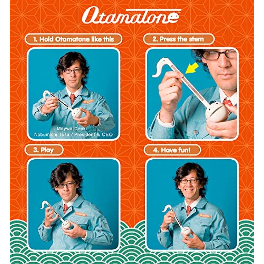 Otamatone Manekineko Japanese Electronic Musical Instrument, Portable Touch Sensitive Digital Music Instruments Synthesizer, Fun Kids Teens Adults Birthday Christmas Toy Song Game Stuff