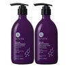 LUSETA Purple Shampoo and Conditioner Set for Blonde, Gray, Ash, Silver Hair, Brass off Infused with Cocos Nucifera Oil for Curly, Damaged, Coloured