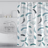 GONOVE Shower Curtain for Bathroom 180 x 200 cm Mildew Resistant Waterproof Thicken Polyester Fabric Feathers Shower Curtain Liner Long Bath Curtain