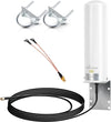Nelawya 4G LTE Antenna High Gain 10-12dBi Long Range Outdoor Antenna with SMA Male/TS9 Connector Aerial for Netgear Nighthawk M1 MR1100 Version MiFi