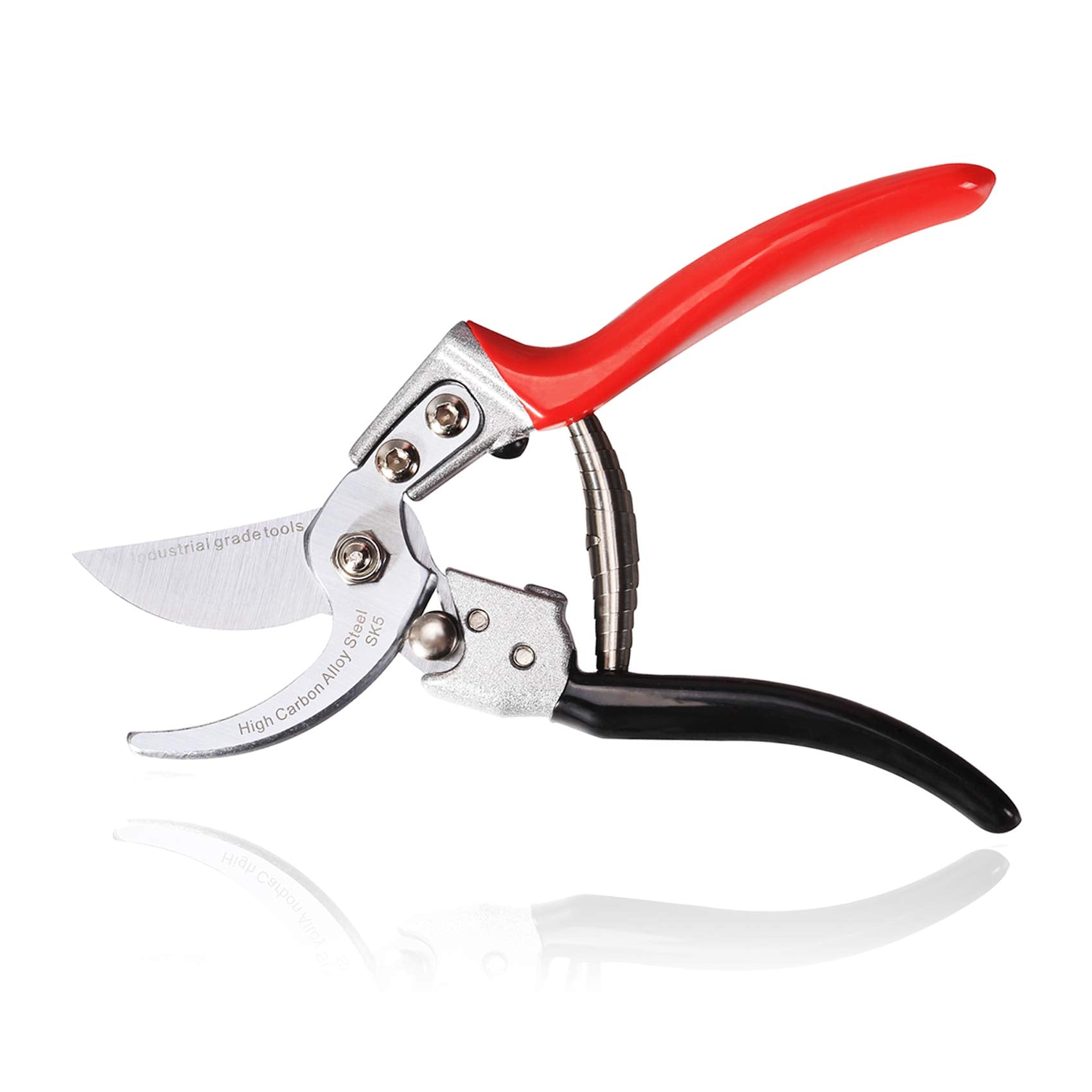 TONMA Secateurs [Made in Japan] 8 Inch Sturdy Garden Shears Pruning Scissors with Ergonomic Handle, Hand Pruners Trimmers for Plants, Flowers, Tree
