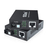 a pair of Gigabit Ethernet Media Converters with Built-in Bidi Singlemode Simplex SC Transceivers, 10/100/1000M RJ45 to 1000Base-LX, up to 20km, with