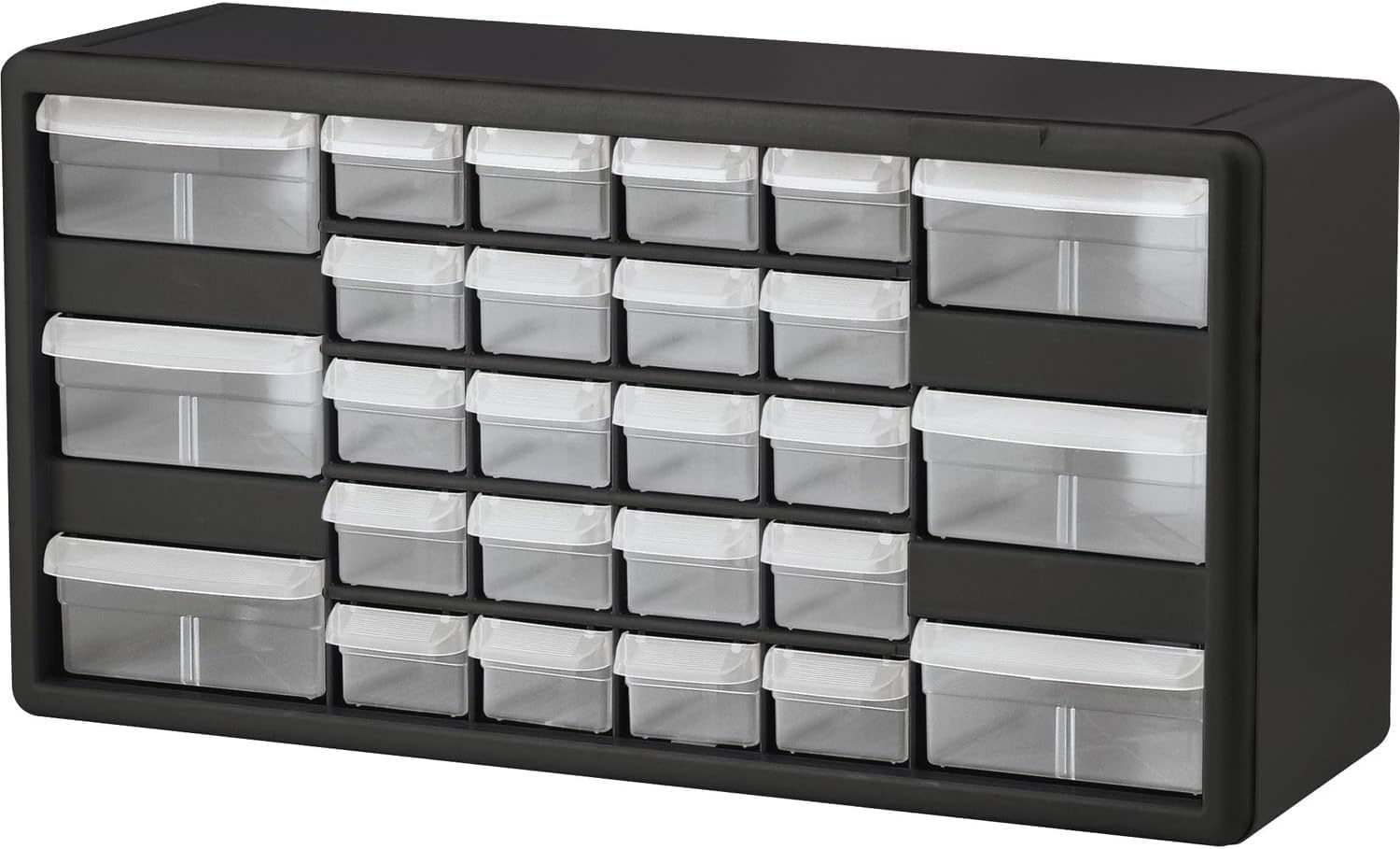 Akro-Mils 10126 26-Drawer Plastic Drawer Storage Cabinet for Garage Organization, Lego Storage, Teacher Toolbox, Makeup Organizer, and More, 50.8 cm W