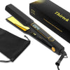 Thirtek Wide Hair Straightener for Women, 3D Ionic Ceremic Plates for Smooth Shiny Finish, 25s Fast Heat Up 80? to 230? with LCD Display (38mm-Black)
