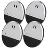 Flintronic 4 Pack Window Alarm, 130dB Ultra Slim Vibration Alarm Sensors, Glass Break Security Alert, Detects Glassbreak & Vibration, Suitable for
