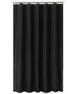 Sfoothome 180cm Wide x 200cm Long Black Shower Curtain,Waterproof Shower Curtain Liner, Bath Curtain For Bathroom