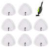 Sgizoku 8PCS Universal Triangular Steam Mop Pads Compatible with H2O Steam Cleaners:for H20 HD/X5 Microfiber Cloths Covers Replacement for