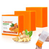 GCVSE 3 Box Turmeric Soap, 100% Nature Turmeric Handmade Soap Bar for Face & Body, Pores Shrink, Deep Cleaning, Moisturizing, Skin Brightening for