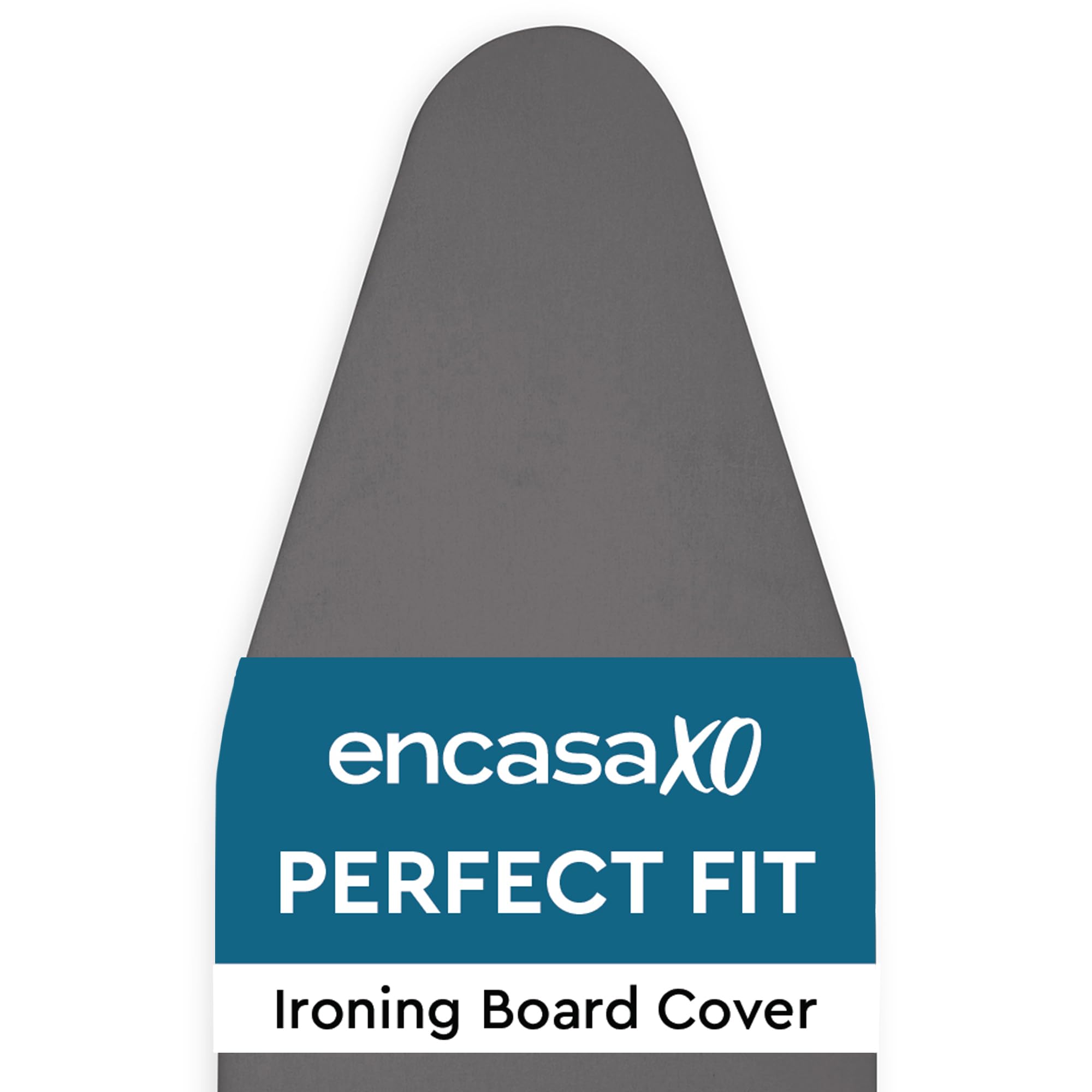 Encasa XO Ironing Board Covers 125x39 cm - 4mm Felt, Pad Large Ironing Board Cover - Heat, Stain & Scorch Resistant, No Fade, Non Slip Elastic Bungee