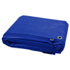5 x 8 m Blue Tarpaulin Waterproof Tarp Sheet Cover, Groundsheet - Waterproof, Weatherproof, Frost-Resistant, UV Protection, Universal, Multipurpose,