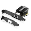 10Gbe PCI-e4.0 X1 Network Card, Marvell AQC113 Controller, 10G Base-T RJ45 Port NIC, GiGaPlus 100/1000/2500/10000Mbps Ethernet Card, 10Gb Ethernet