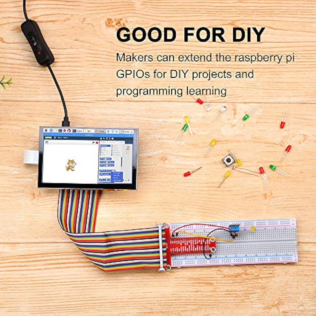 OSOYOO 5 Inch TFT Capacitive Touch Screen DSI Connector LCD Display Monitor 800 x 480 Resolution for Raspberry Pi 4 2 3 3B+ (5" DSI screen)