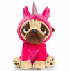 Keel Toys Large Pugsley 20cm Pug Dog in Unicorn Costume Cuddly Soft Toy Teddy Plush