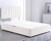 ComfoRest Small Double Divan Bed with No Drawers - 4FT - (White Plush) - Minimalist Frame for Compact Spaces - Reliable Design for Versatile Living