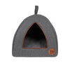 Petface Graphite Grey Felt Igloo Cat Bed