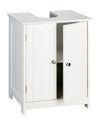 shelfmade Rustic White Bathroom Vanity Unit Width 50 cm or 60 cm ? Bathroom Vanity Unit Large ? Under-Sink Cabinet (50 x 30 x 60 cm)