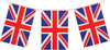Hen Brandt 1 x Union Jack Rectangular Party Bunting 10m Celebration Bunting Great Britain Union Jack British Party Decorations with 20 Flags Royal Theme Garland Pub BBQ Decoration