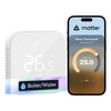 Meross Smart Thermostat Works with Combi Boiler & Water-Based Underfloor Heating, WiFi Room Programmable Thermostat with App Control, Energy Saving,