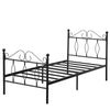 3ft Single Metal Bed Frame simple modern iron Design for teenagers/adults, suitable for bedroom, student dormitory and other multiple scenes, with a
