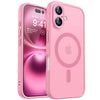 CANSHN Magnetic for iPhone 16 Case, Upgraded [Full Camera Protection] [Compatible with Magsafe] [Translucent Matte] Shockproof Protective Phone Case