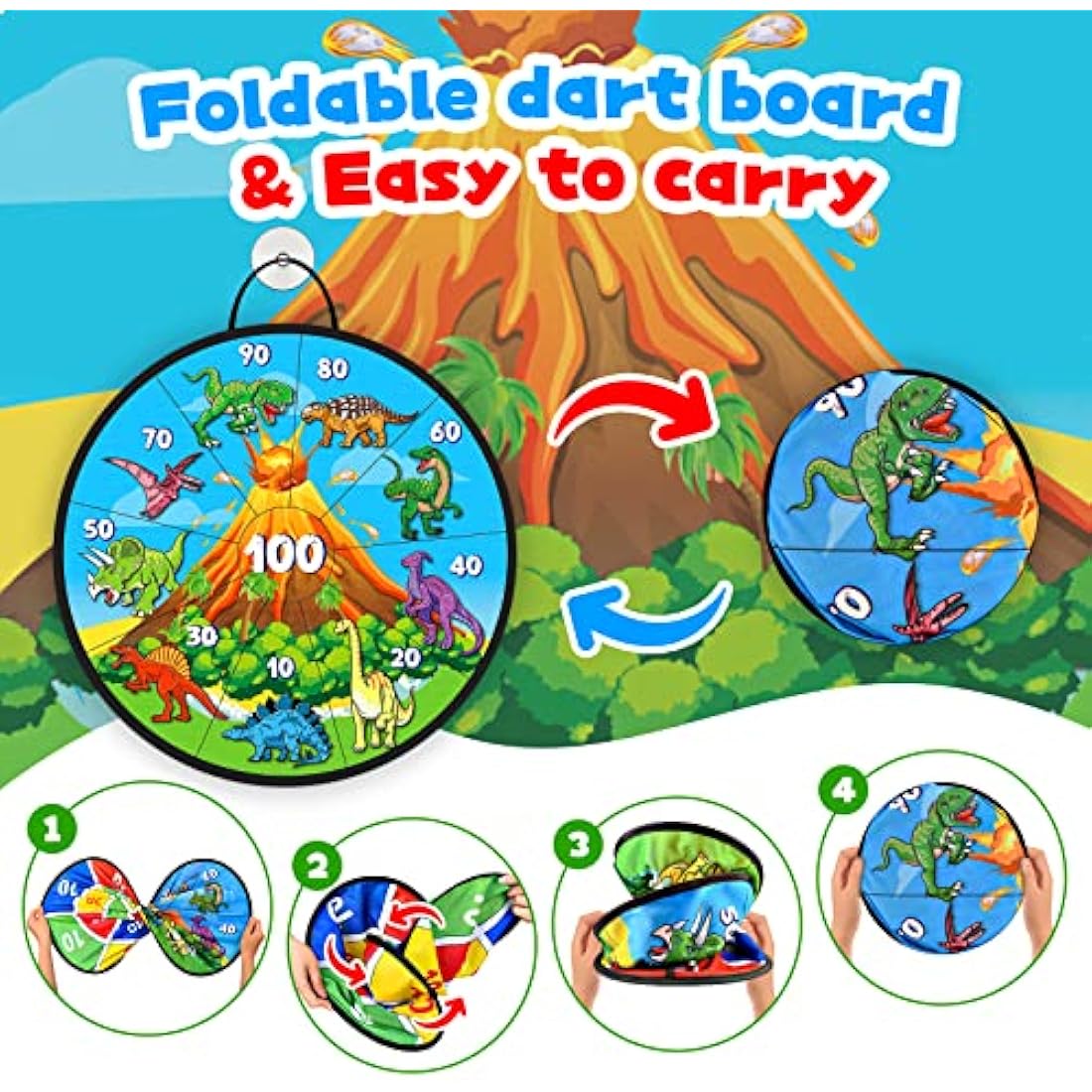 Garden Games for Kids, Kids Dart Board Set Toys for 3-12 Year Old Boys Girls Toys age 4-12 Outdoor Garden Toys Christmas Xmas Gifts for 3-9 Year Old Boys Girls Stocking Fillers Kids Party Games