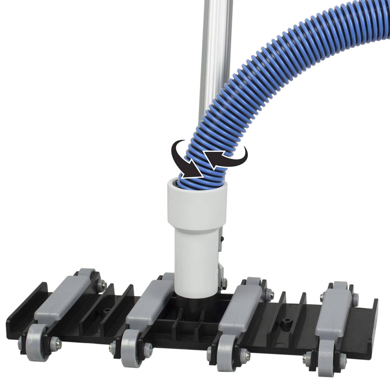 Poolmaster 33445 1-1/2 x 45' Heavy Duty In-Ground Pool Vacuum Hose w/Swivel Cuff, Neutral, 45-Feet