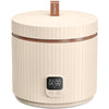 TOKIT Rice Cooker Small 3 Cup Uncooked /6 Cup Cooked, Modern Multifunctional Mini Rice Cooker with Display Touch Button for 1-3 People Ceramic Coated