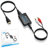 eSynic Professional 192khz eARC ARC Audio Extractor ARC HDMI to 3.5mm/RCA Audio Extractor Support CEC Function with HDMI/3.5 to RCA Cable for HDTV to