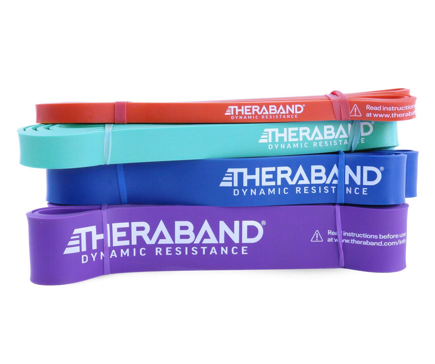 Theraband Set of 4 (15-50 lbs), Multi