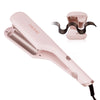 TANSHINE 32mm Hair Waver Crimper for Women, Mermaid Beach Waver Hair Curler, Wave Curling Iron with 5 Heat Setting Anti-Scald for Wide Deep Waves