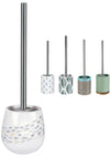 KW Luxury Ceramic/Porcelain/Stoneware Toilet Brush and Holder (Shoal)