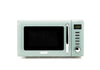 Haden Cotswold Green Microwave Oven ? 800W Retro Design, 20L Capacity, Compact Digital Microwave for Small Kitchens, 5 Power Levels, Easy to Use and