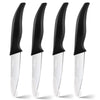 Yedcxup Paring Knife Set 4 - Fruit Vegetable Paring Knives Large Sturdy Handle Stainless Steel Sharp Blades Paring Knife Quick Cutting Small Kitchen