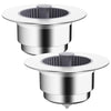 2 Pack Upgraded 3 in 1 Kitchen Sink Strainer & Plug, ABS or Stainless Steel Anti-Clogging Drain Filter, Universal Strainer Stopper with Basket to