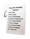 Recipe For Friendship Ingredients Plaque With Rope Hanger