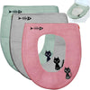 katmerio Pack of 3 Toilet Seat Covers, Warm Toilet Seat Cover, Universal Zip, Washable Toilet Seat Cover Pads, Toilet Seat Cover, Toilet Seat Pad,
