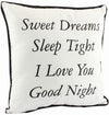 Sweet Dreams Sleep Tight Decorative Cushion