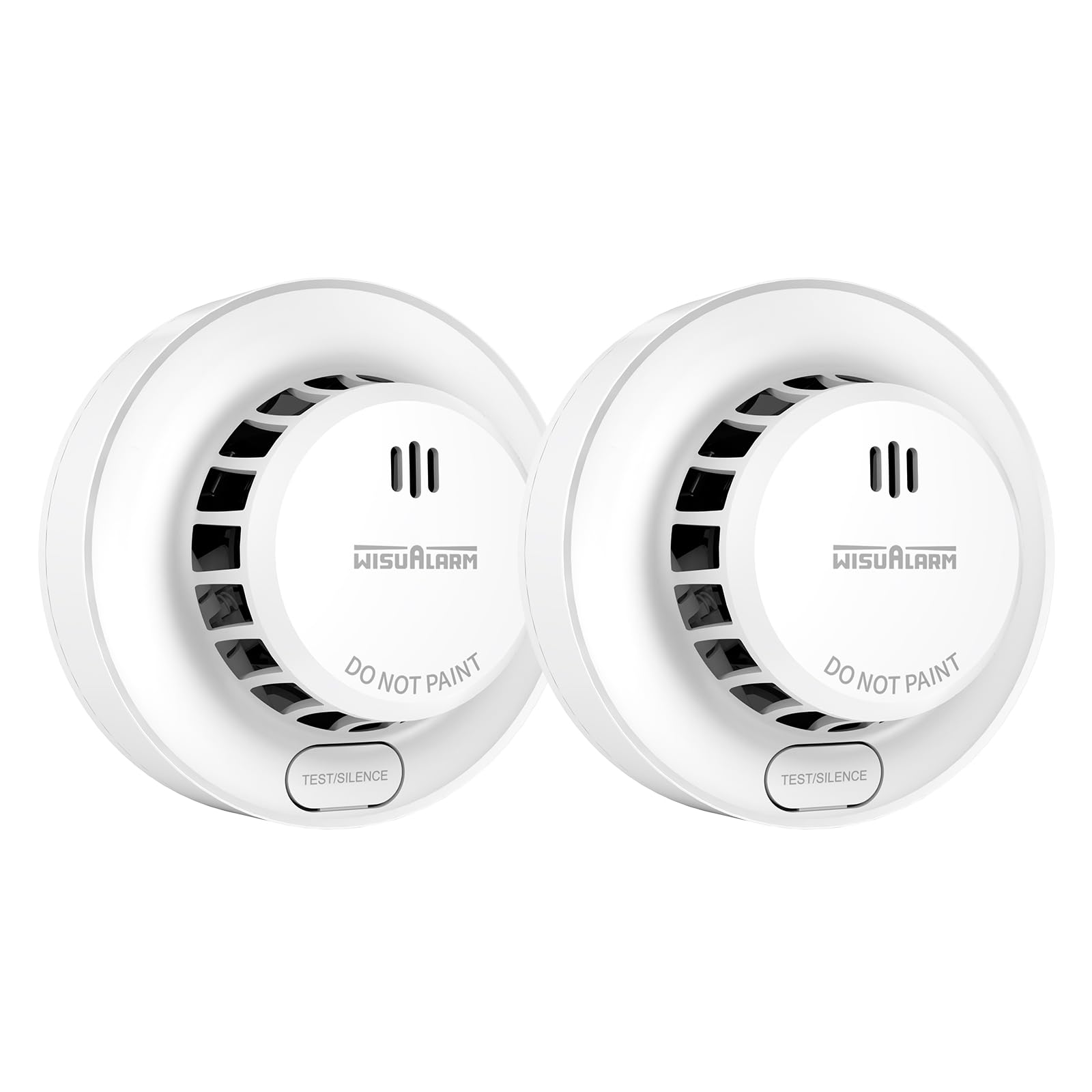 Smoke Alarm 10 Years Lifepan, 5 Years Battery, Smoke alarms for Home, with Replaceable Battery, Fire Alarm Test/Silence Button, Smoke Detector, 85dB,