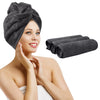 KinHwa 3 Pack Microfibre Hair Drying Towel Super Absorbent Large Hair Towel Lightweight Hair Towel Wraps for Women Anti-frizz Head Towel Turban Soft