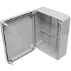 240mm Junction Box Waterproof to IP56 Plastic Adaptable Enclosure - Indoor/Outdoor - Electric Connection Box - Panel - Hinged Lid for Easy Access,