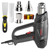 Heat Gun, TAKGIKO 2000W Heavy Duty Hot Air Gun Kit 50?~650? Dual Temperature Settings with 6 Attachments Overload Protection for Crafts, Shrink