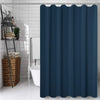 CXTAI Navy Blue Shower Curtain, Mould Proof and Mildew Resistant Washable Polyester Bathroom Curtains w/12pcs Hooks (71x79inch,180x200cm)