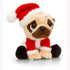Keel Toys Pugsley Toy With Santa Christmas Outfit