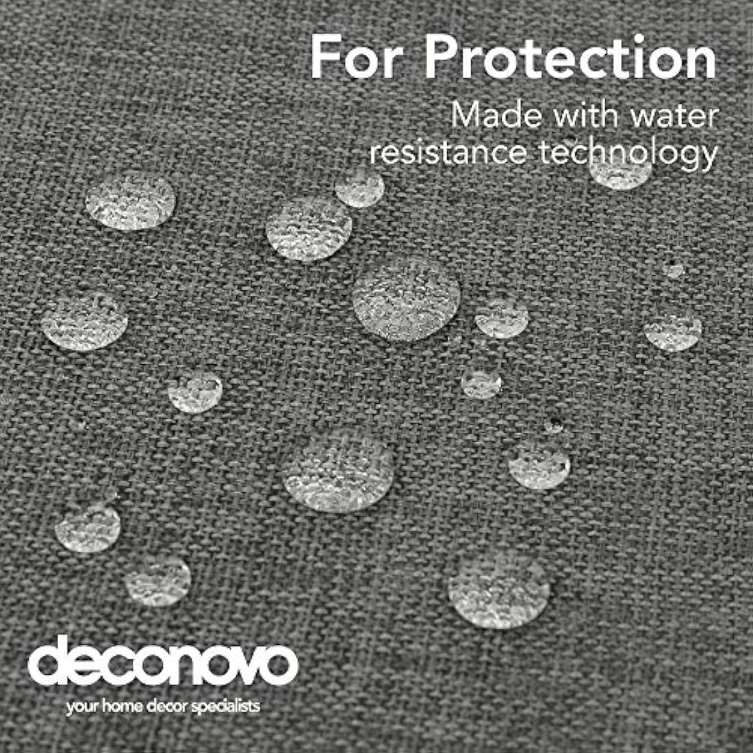 Deconovo Large Water Resistant Faux Linen Tablecloth Rectangle Table Cloth for Dinning 55x95in(140x240cm) Grey