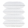 BedStory Pillows Pack of 4 - Shredded Memory Foam Pillow for Neck and Shoulder Pain Relief, Hypoallergenic and Cooling Bed Pillow - 50x75 cm